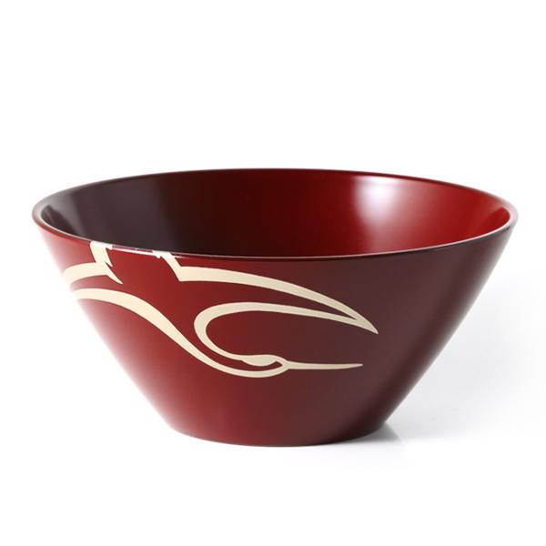 山田平安堂 還暦祝いギフト 寿恵広鉢 鶴亀（つるかめ） 古代朱／黒