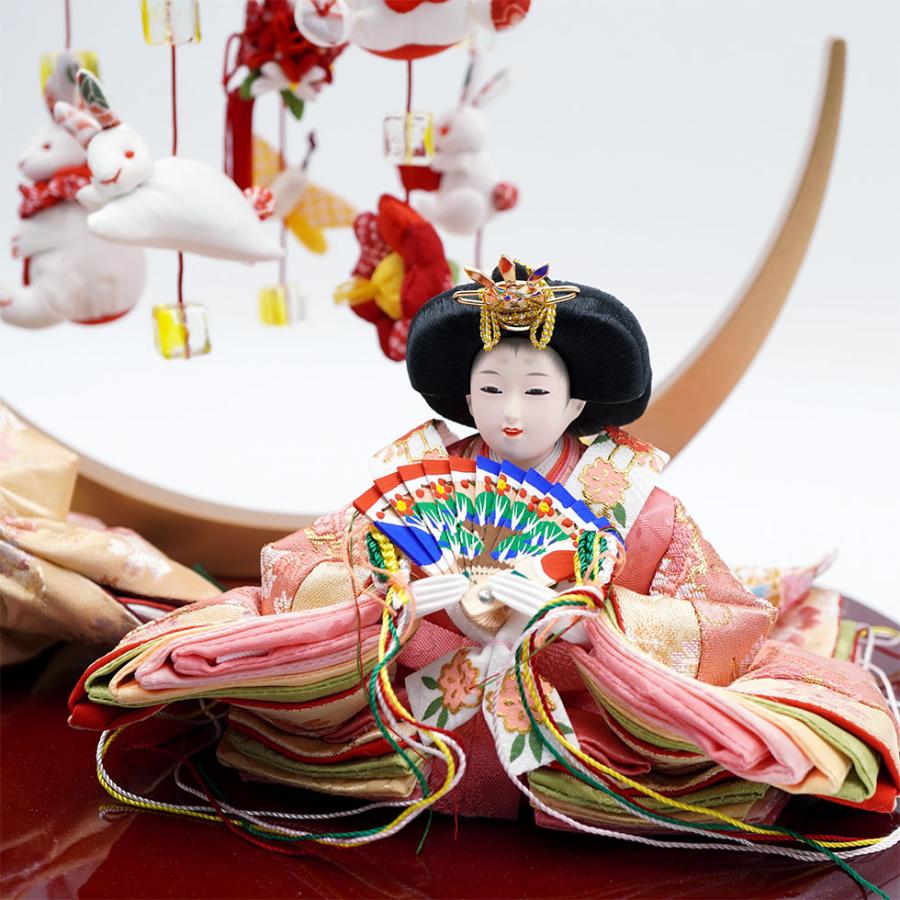 久月 【送料無料】久月作 束帯小芥子親王平飾り＆つるし雛セット