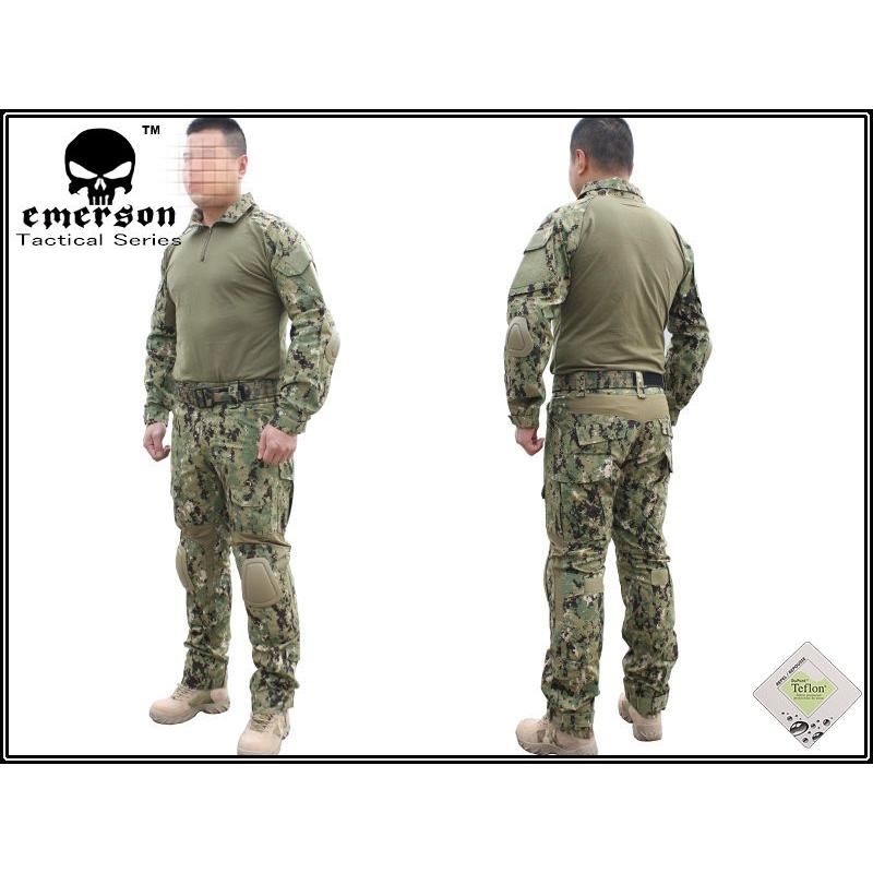 EMERSON CRYE コンバットタイプ 迷彩服 BDU AOR2 Sサイズ : ミリタリー