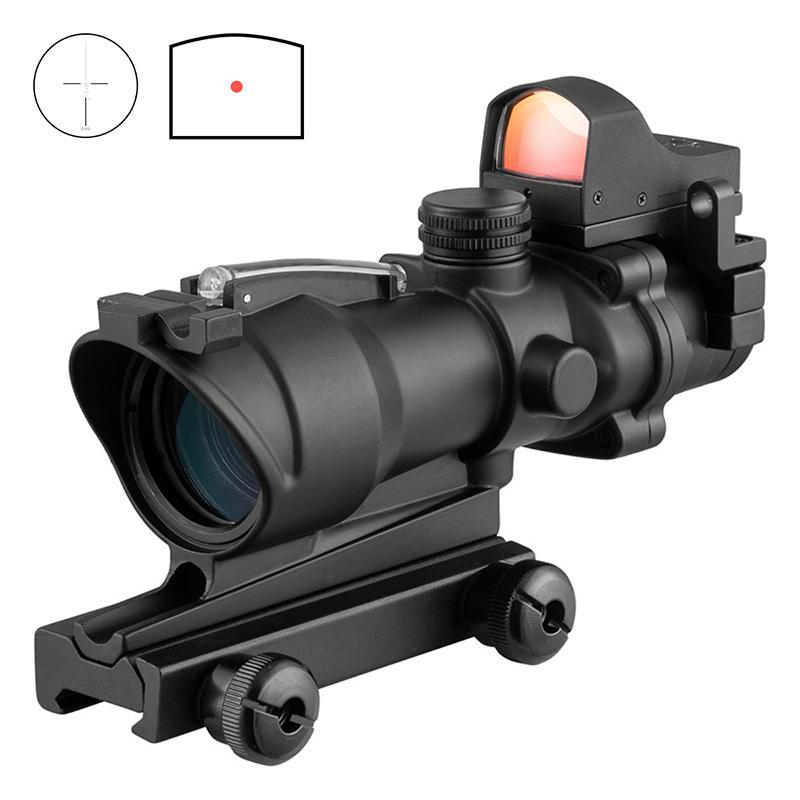 TR ACOG TA31 タイプ 4倍 スコープ & OP ダットサイト ブラック BK