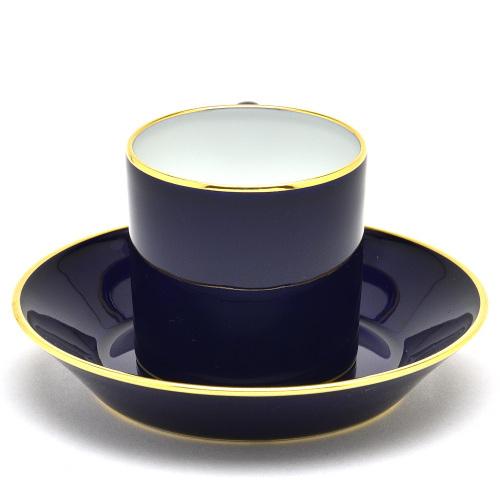 セーブル デミタスカップ リトロン ファットブルー 磁器製 食器