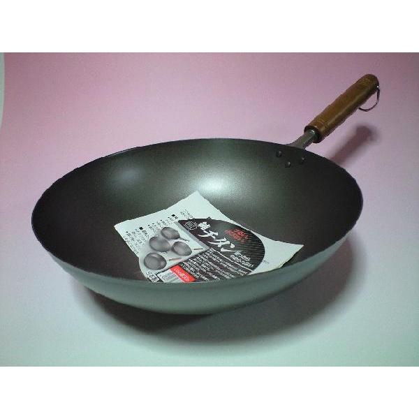 長谷元 純チタン 木柄 いため鍋30cm : ひかり厨房 - 通販 - Yahoo