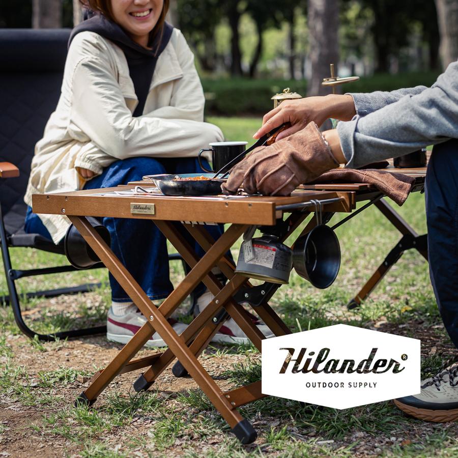 Hilander（ハイランダー） アウトドアテーブル ウッドロールトップ