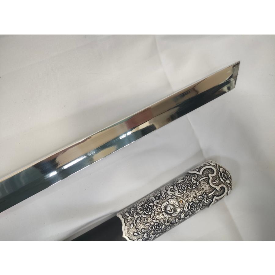 銀牡丹装唐大刀 アルミ合金刀身 模造刀 中国剣 古代日本刀 : 張安堂