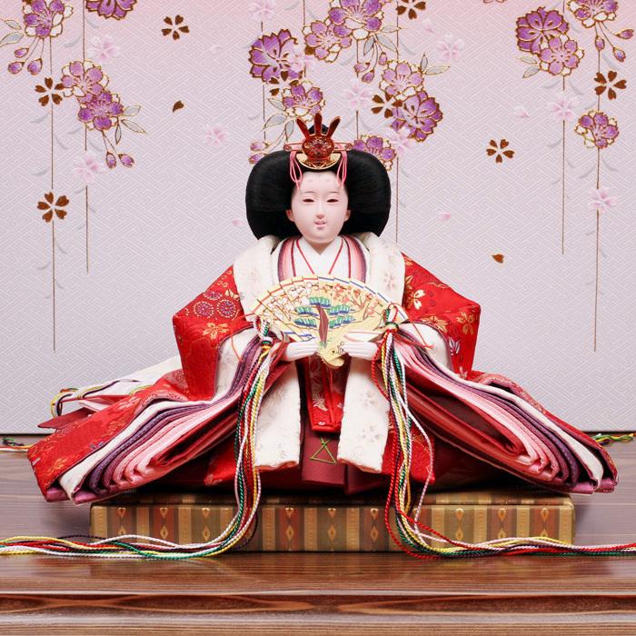 ひなせい 雛人形 ケース飾り 「 ガラスケース 弥生」 おしゃれ お雛様