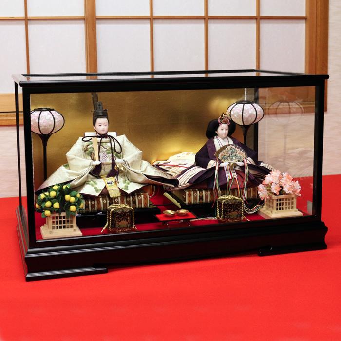 ひなせい 雛人形 ケース飾り 「 ガラスケース 愛梨」 おしゃれ お雛様