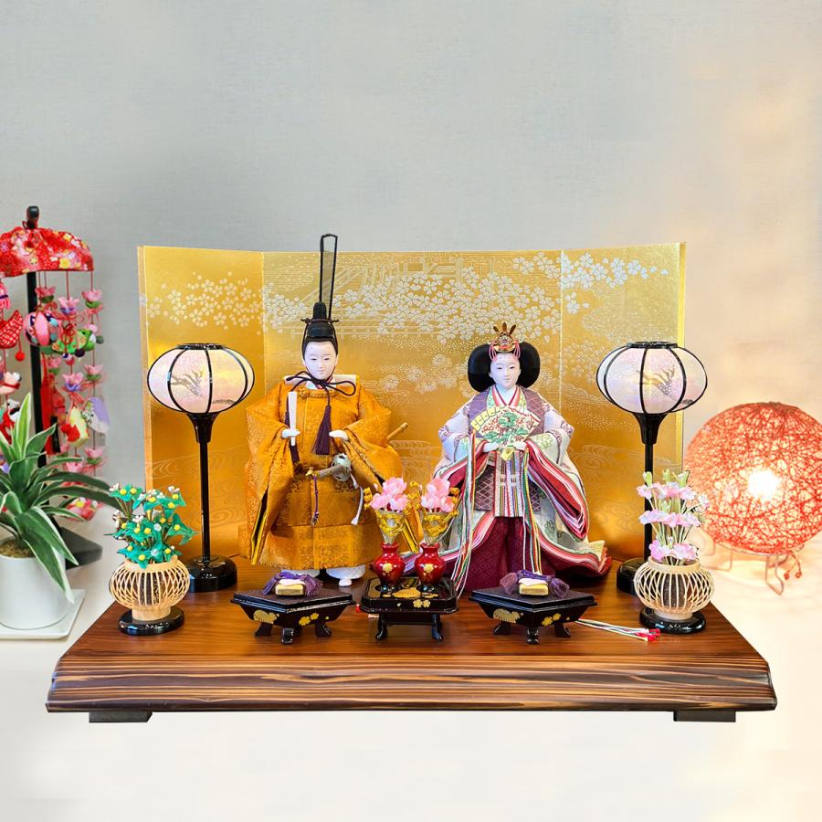 ひなせい 雛人形 コンパクト おしゃれ 「かな」立ち雛 たち雛 立雛 た