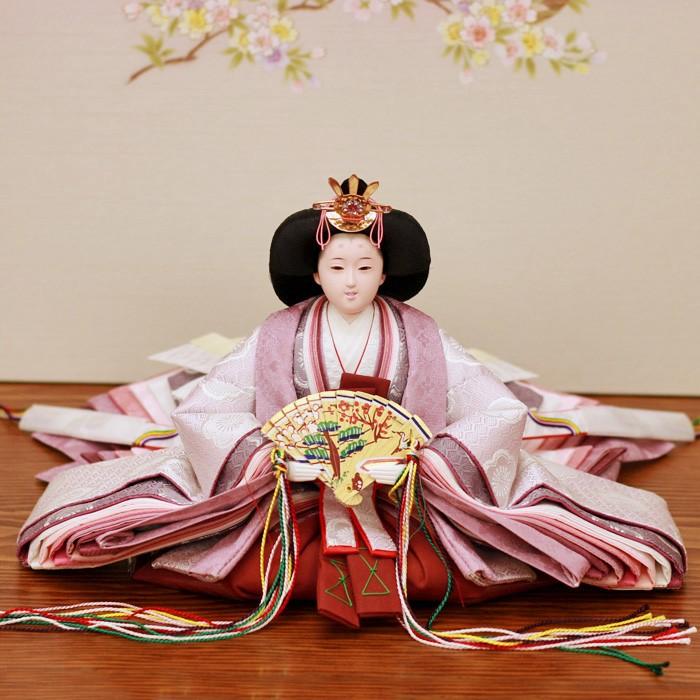 ひなせい 雛人形 三段飾り おしゃれ 「美咲希雛」 五人飾り 3段 段飾り