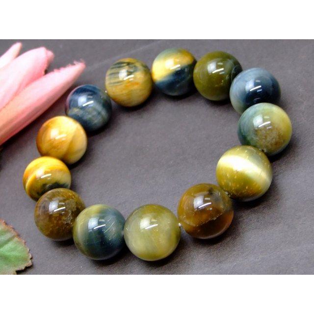天然石 パワーストーン g3-2119H 青金虎目石 タイガーアイ 16mm AA