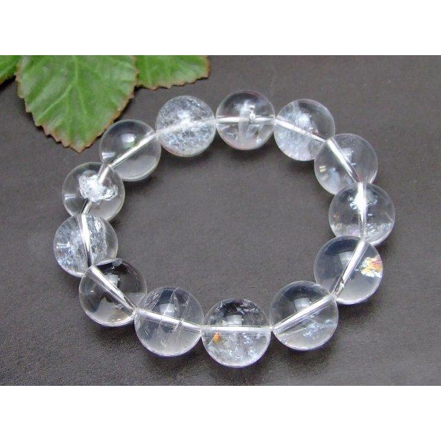 天然石 56678 アイリスクォーツ 16mm AAA 虹 レインボー入り 水晶