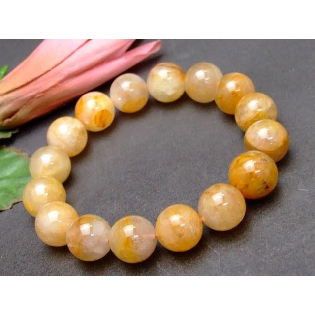 天然石 パワーストーン 57827 13mm〜14mm ライモナイト リモナイトイン