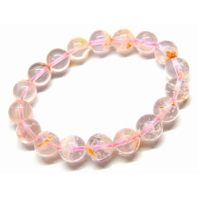 天然石 パワーストーン 65787 ピンクホワイトファントムガーデン