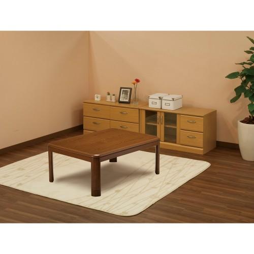 YUASA(ユアサ) リビングコタツ YLK-1202S(BR) サイズ120×80×高さ36(42