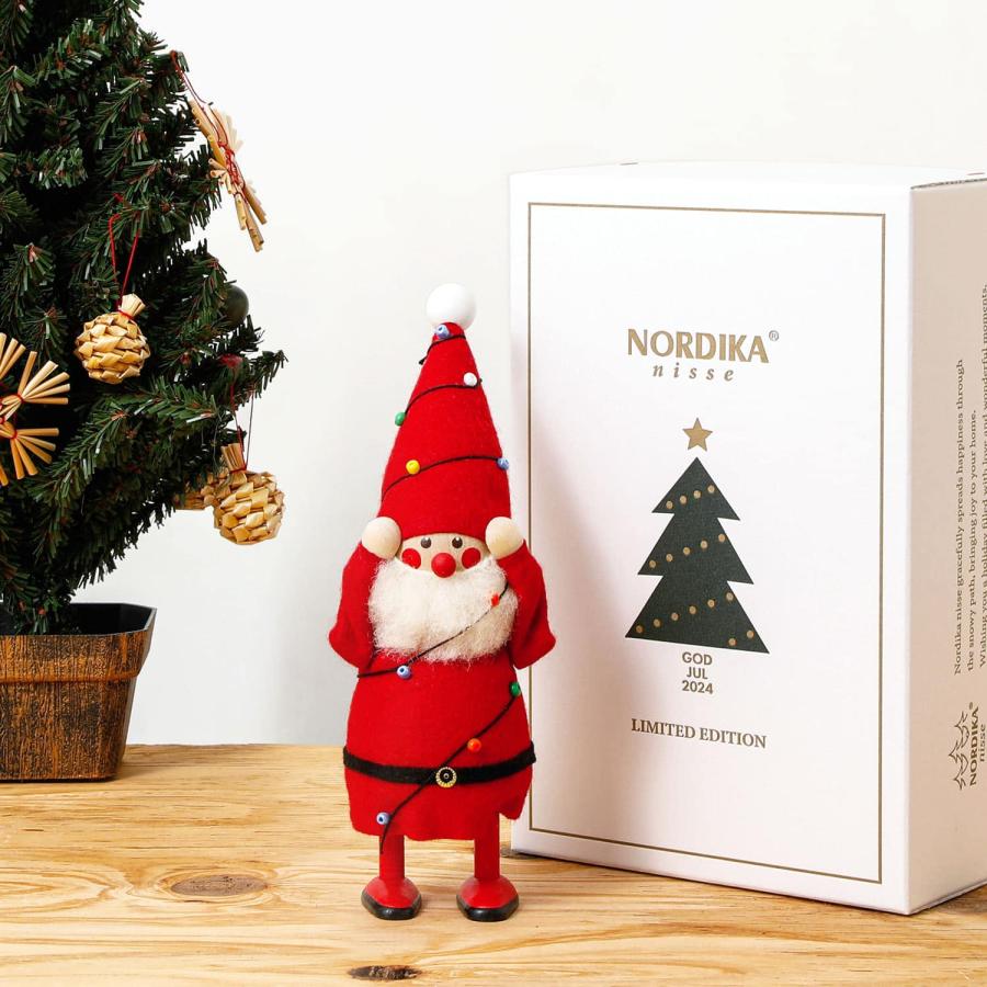数量限定】NORDIKA nisse ノルディカ ニッセ 電飾にからまるサンタ