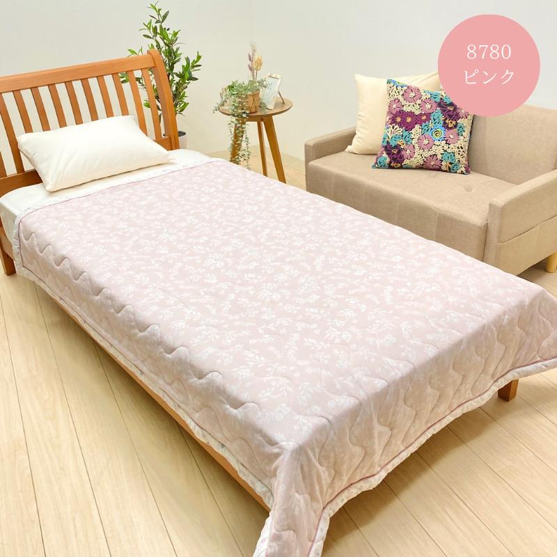 ロマンス小杉 キルトケット タオル肌掛ふとん シングル 裏ガーゼ 四方