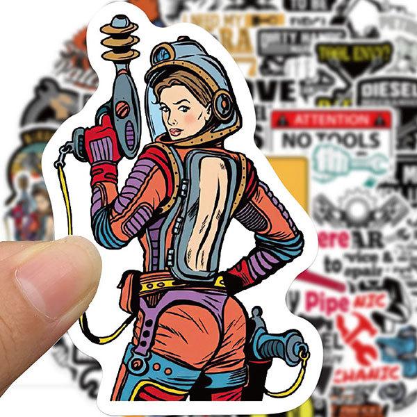 送料無料 ステッカー ディーゼル メカニック シール コラージュ 新作