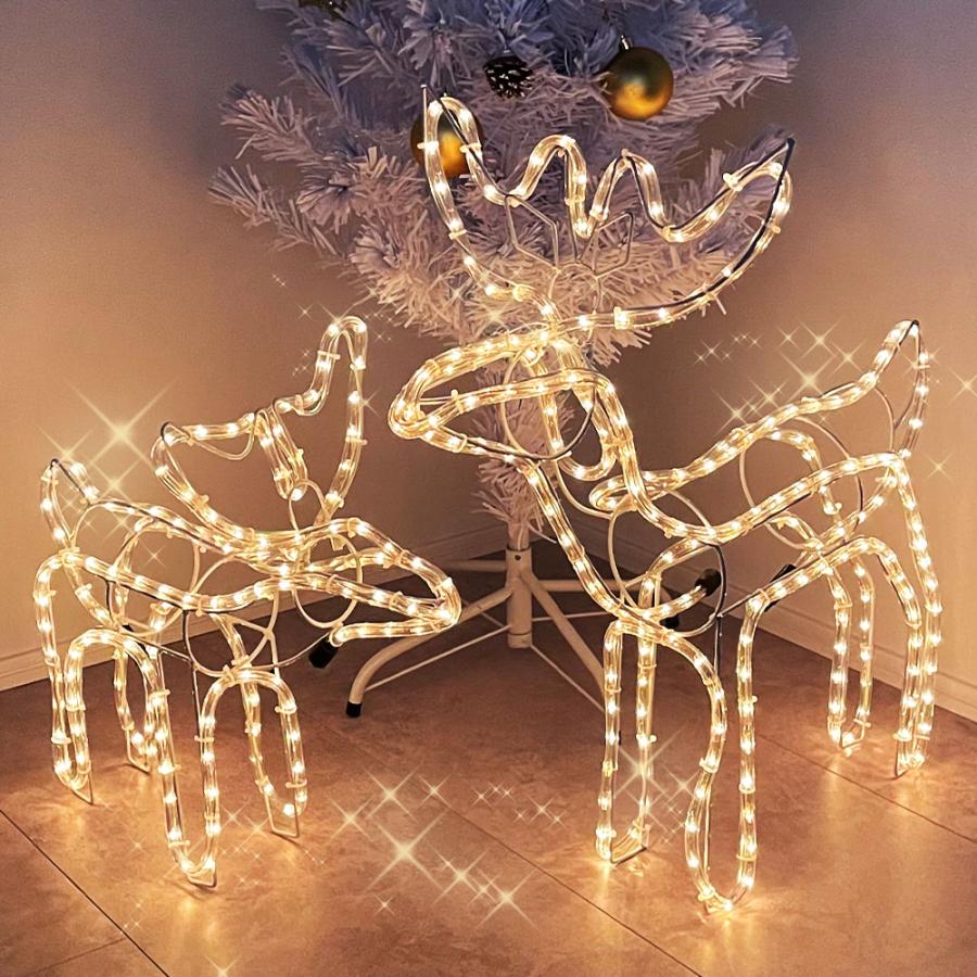 イルミネーション トナカイ 屋外 防雨 防滴 クリスマス 立体 モチーフ