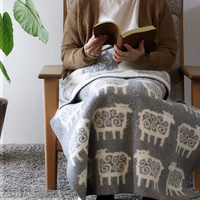 KLIPPAN（クリッパン） ウール ブランケット ハーフ 90×130 ベングトの