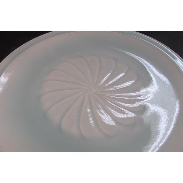 人間国宝塚本快示 快山窯 大輪菊文高台皿 共箱 陶器 皿 和 陶芸 有名