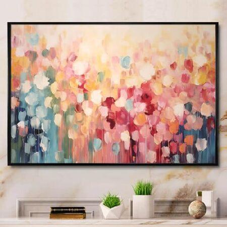並行輸入品】 抽象的 カラフル キャンバス ウォールアート ピンク 抽象
