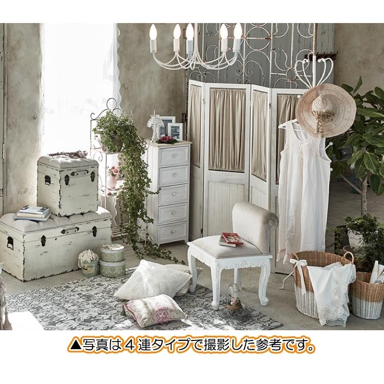 パーテーション おしゃれ 白 木製 アンティーク ガーリー フレンチ 姫