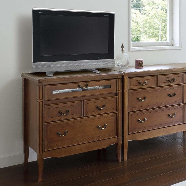 テレビボード TV台 ハイタイプ 幅70cm アンティーク風 チェスト