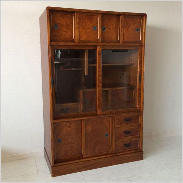 茶箪笥 日本製 茶タンス 国産 茶ダンス 和風 茶棚 木製 リビングボード