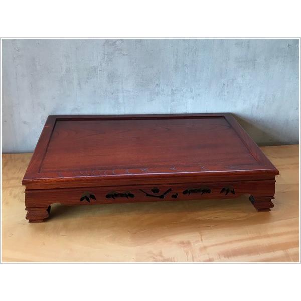 花台 木製 床の間 和風 飾り台 無垢 敷板 欅 盆栽棚 日本製 盆栽台