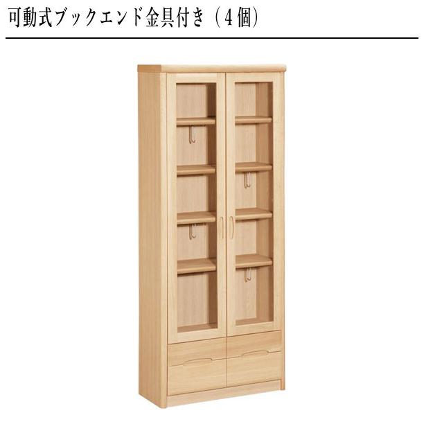 カリモク家具（KARIMOKU FURNITURE） カリモク 書棚 ガラス扉付き 本棚