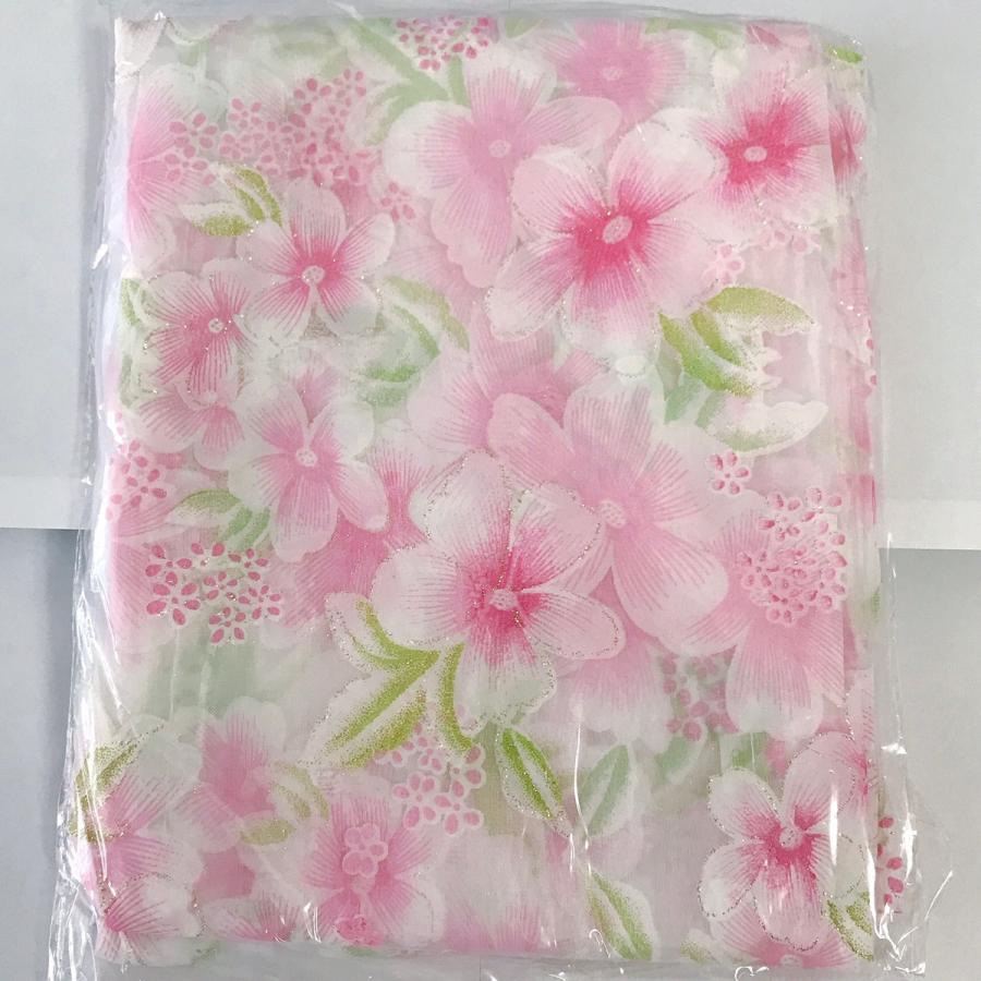B品剥げ有 桜 さくら のれん 2枚セット レース カーテン 春 花 ピンク