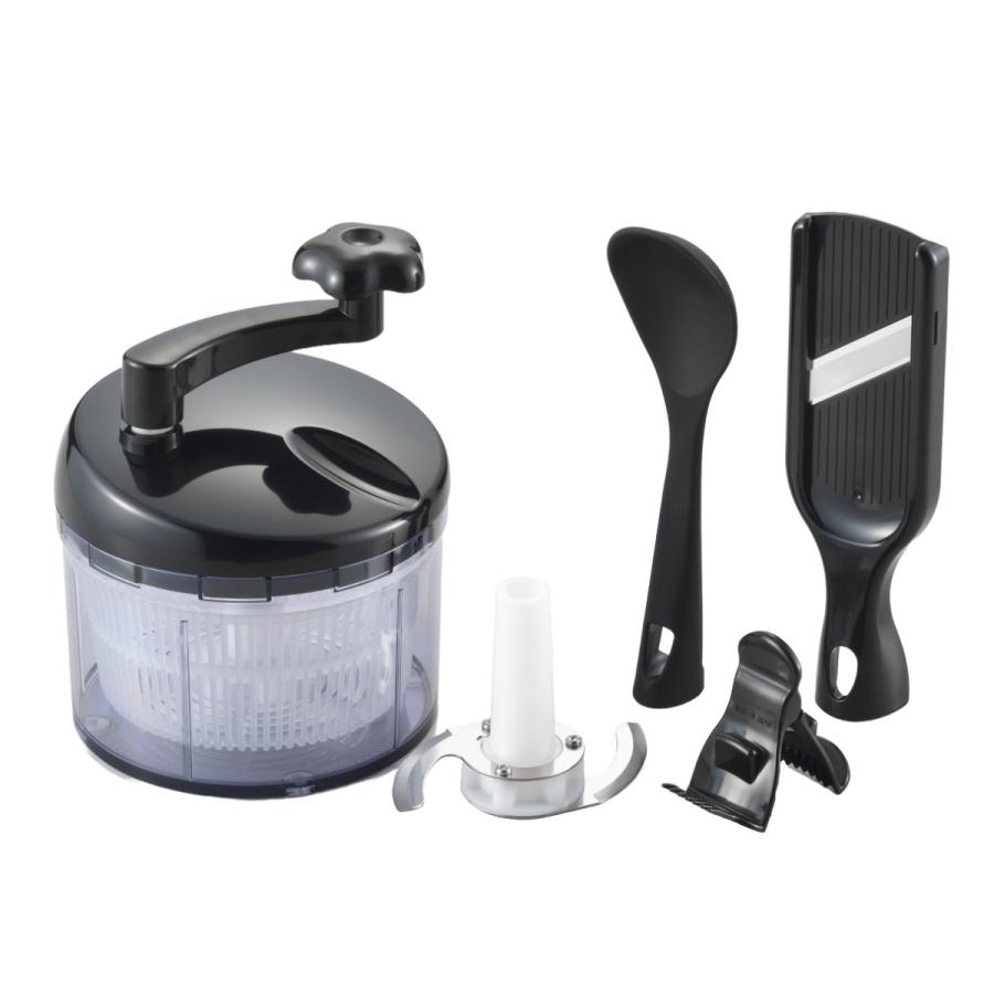 郷技 調理器セット ミニ 水切りチョッパー スライサー 調理スプーン