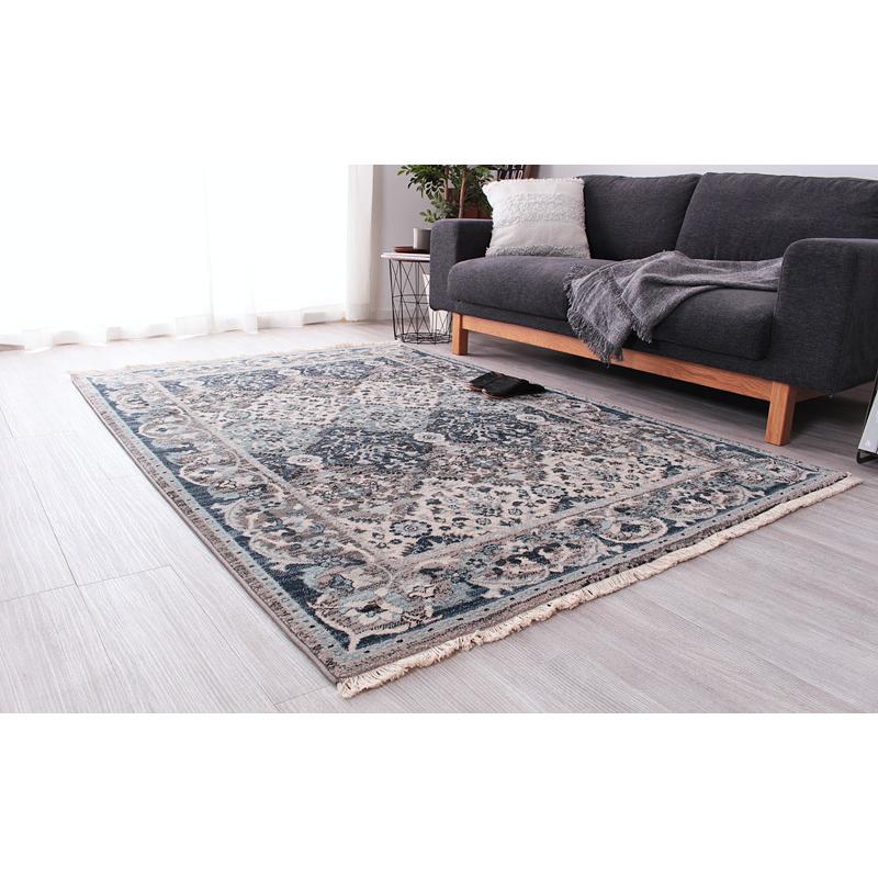 ウィルトン織 ラグマット 約160×225cm グレイズ/glaze おしゃれ