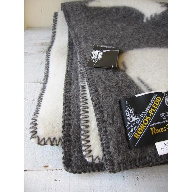 ROROS TWEED / ロロス ツイード ブランケットisbjorn GREY アイス