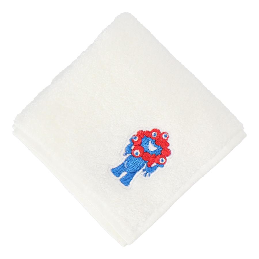 大阪・関西万博 EXPO2025 ミニタオル ミャクミャク（刺繍）白