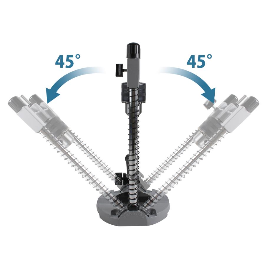アルミ製 垂直 ドリル ガイド スタンド 穴あけ 45度 調整可能 チャック