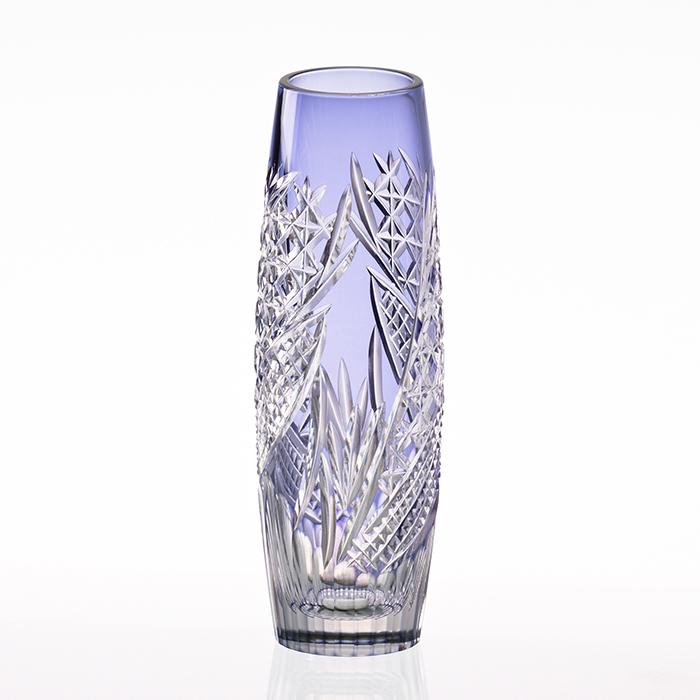 KAGAMI 江戸切子 カガミクリスタル 一輪挿 花瓶 お祝い 御礼 記念品