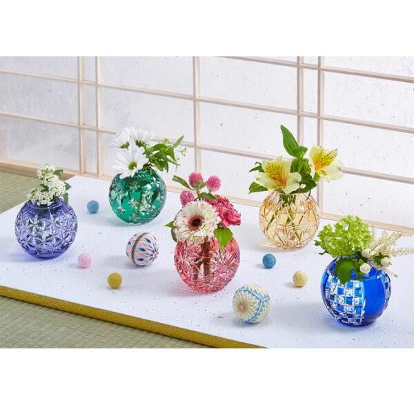 KAGAMI 江戸切子 カガミクリスタル 花瓶 海外土産 記念品 御礼 周年