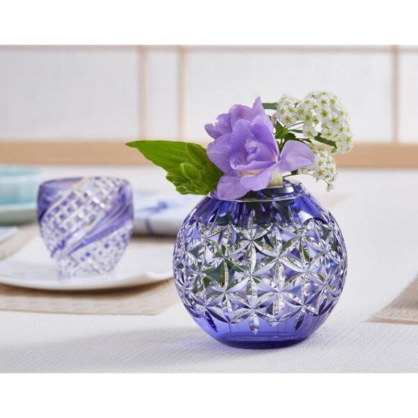 KAGAMI 江戸切子 カガミクリスタル 花瓶 海外土産 記念品 御礼 周年