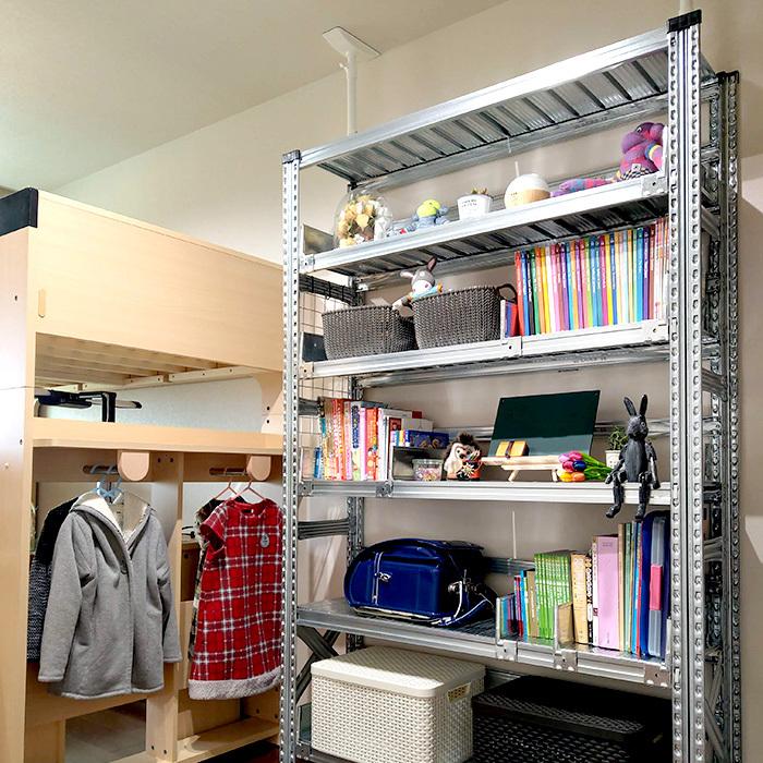 メタルシステム4段（奥行40cm）W1877xH917 METALSISTEM メタルシェルフ