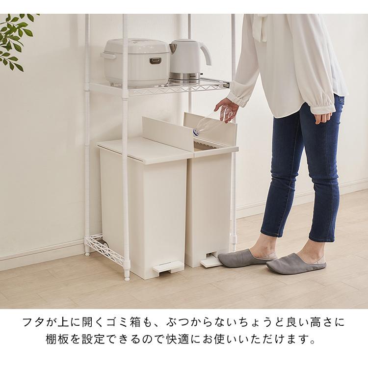 IRIS OHYAMA（アイリスオーヤマ） レンジ台 おしゃれ ゴミ箱 レンジ