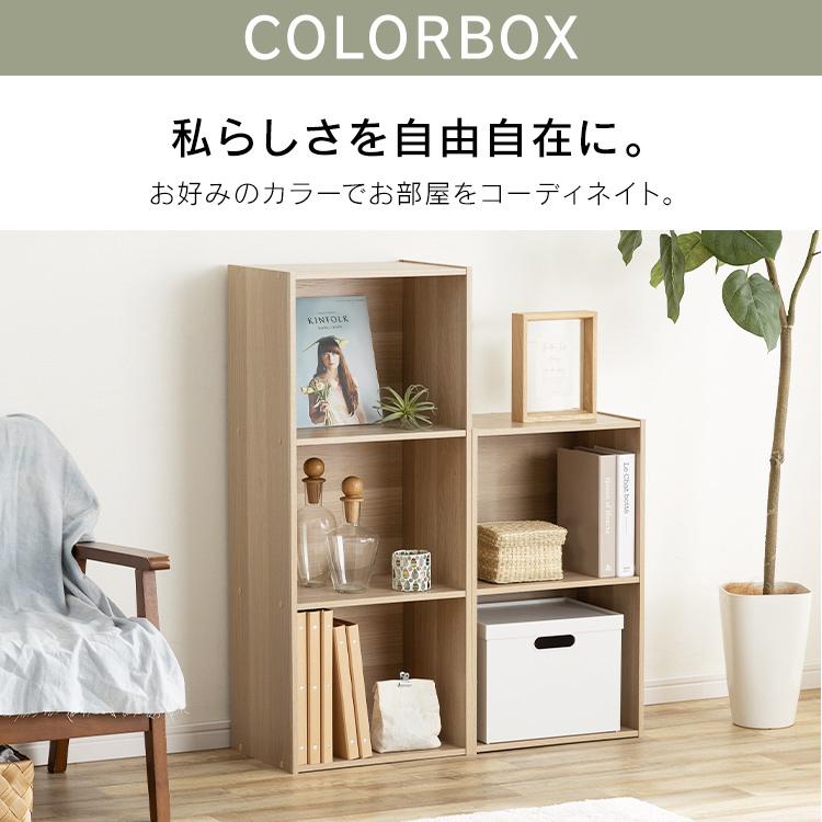 IRIS OHYAMA（アイリスオーヤマ） カラーボックス 2個セット 収納 2段