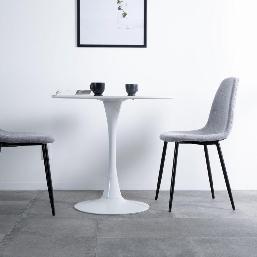 ダイニング テーブル 円形 80 2人用 おしゃれ 北欧 白 シンプル