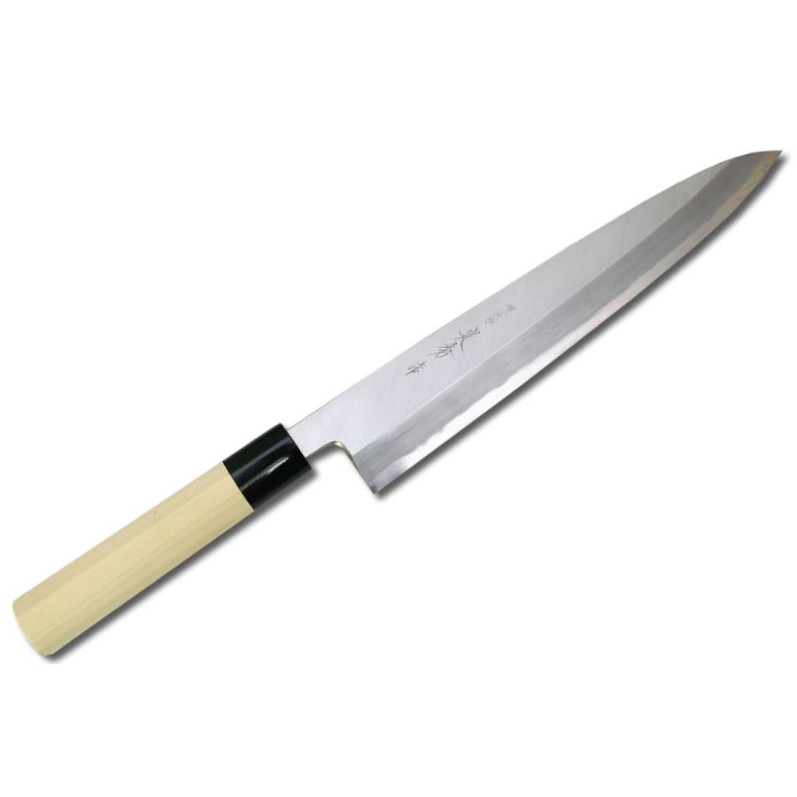 包丁 堺一文字光秀 白鋼 霞研 身卸包丁270mm【名入れ即日可能】 包丁