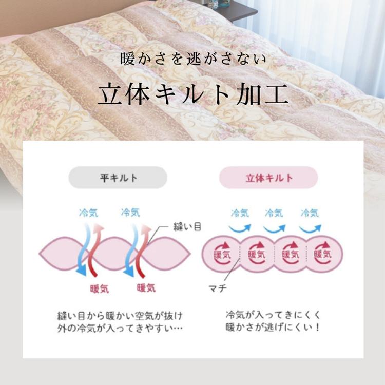 丸八真綿 羽毛布団 日本製 シングル 柄おまかせ ホワイトグースダウン