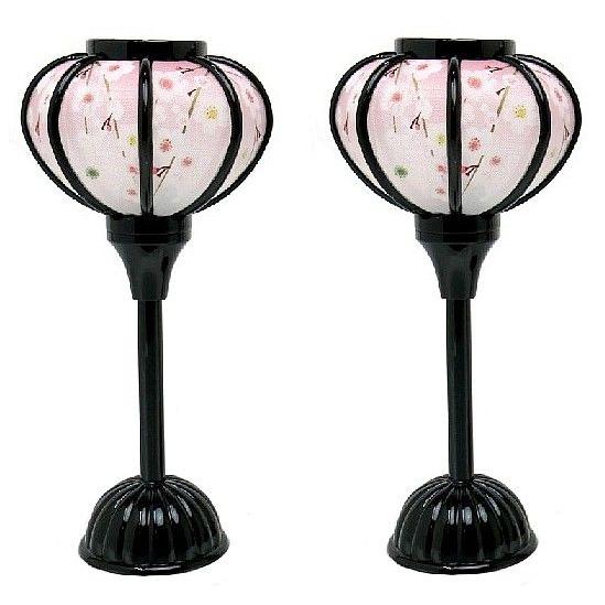 コードレス LED 雪洞 ぼんぼり 桜 18cm 雛道具 : いち藤 - 通販