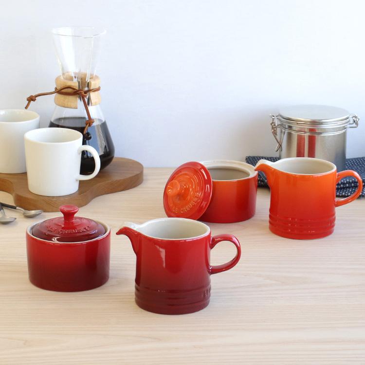 Le Creuset（ル・クルーゼ） シュガーボウル＆クリーマー ストーン