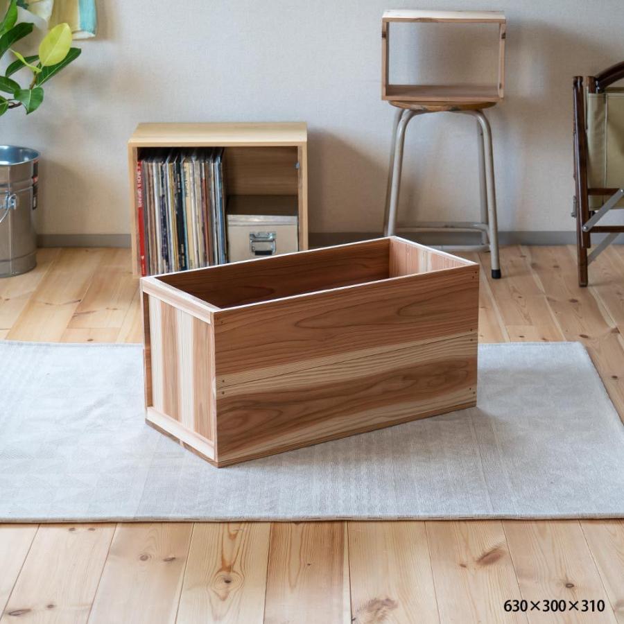 国産りんご箱 上小節 杉 630×300×310 木箱 収納ボックス : イエノLabo