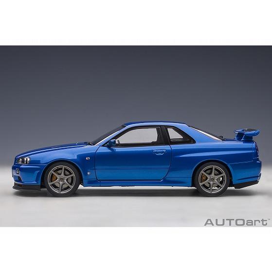 ☆1/18 日産 スカイライン GT-R (R34) Vスペック II ベイサイドブルー