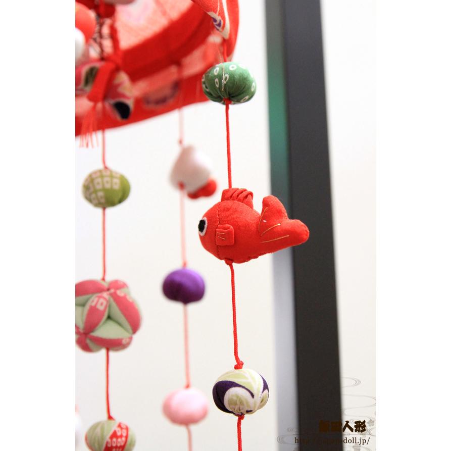 つるし飾り つるし雛 正絹 一華（いちか）台付 一式 140408[DC-3265