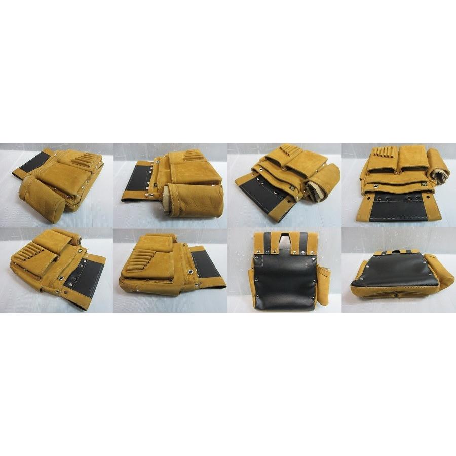 ふくろ倶楽部 朱雀 新ヌバック 六型 SZN-836 腰袋 釘袋 ツールポーチ